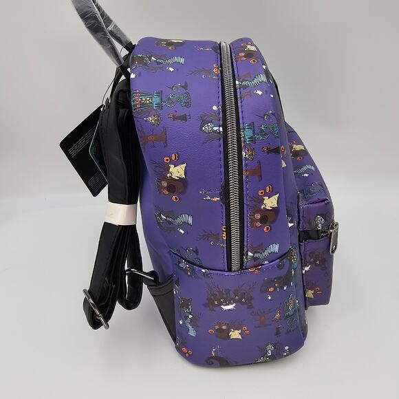 Disney The Nightmare Before Christmas AOP Purple Black Hot Topic Mini Backpack main image 5